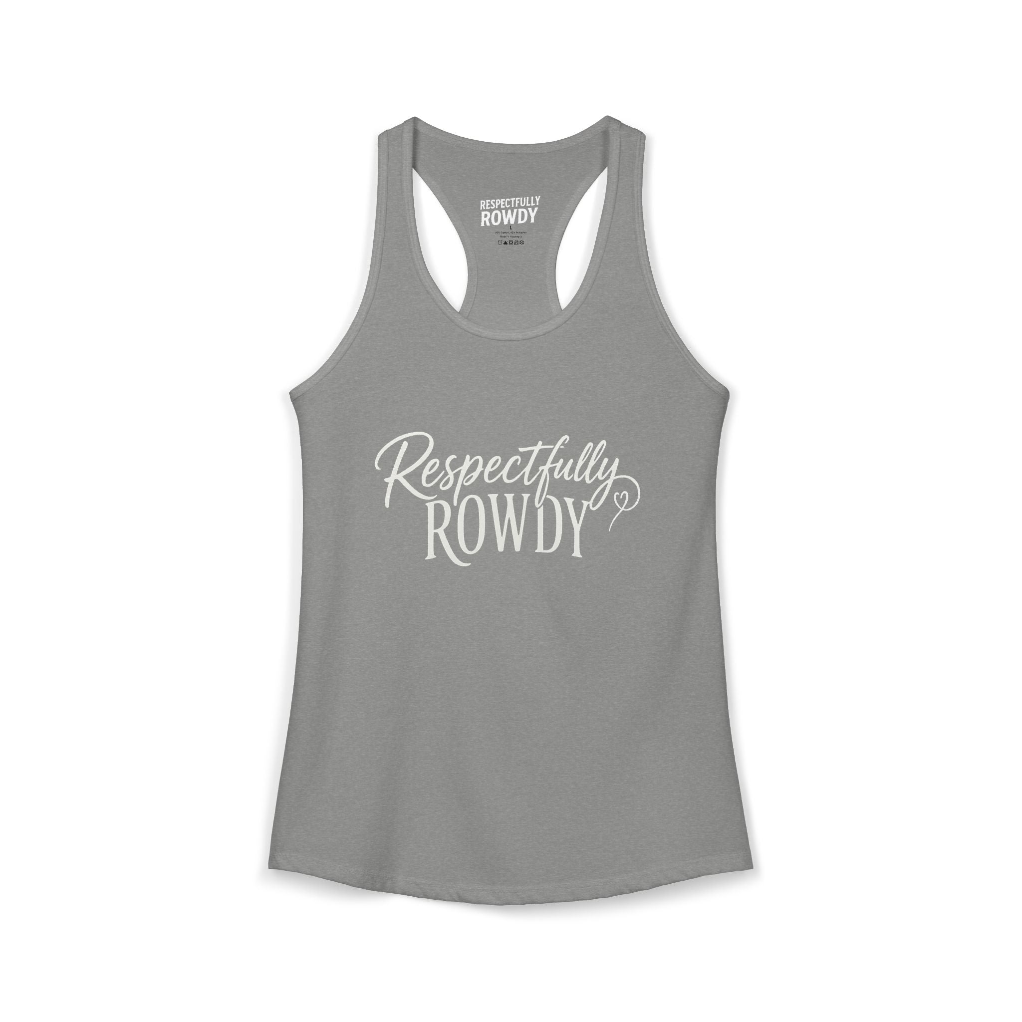 Respectfully Rowdy™ Women's Ideal Racerback Tank