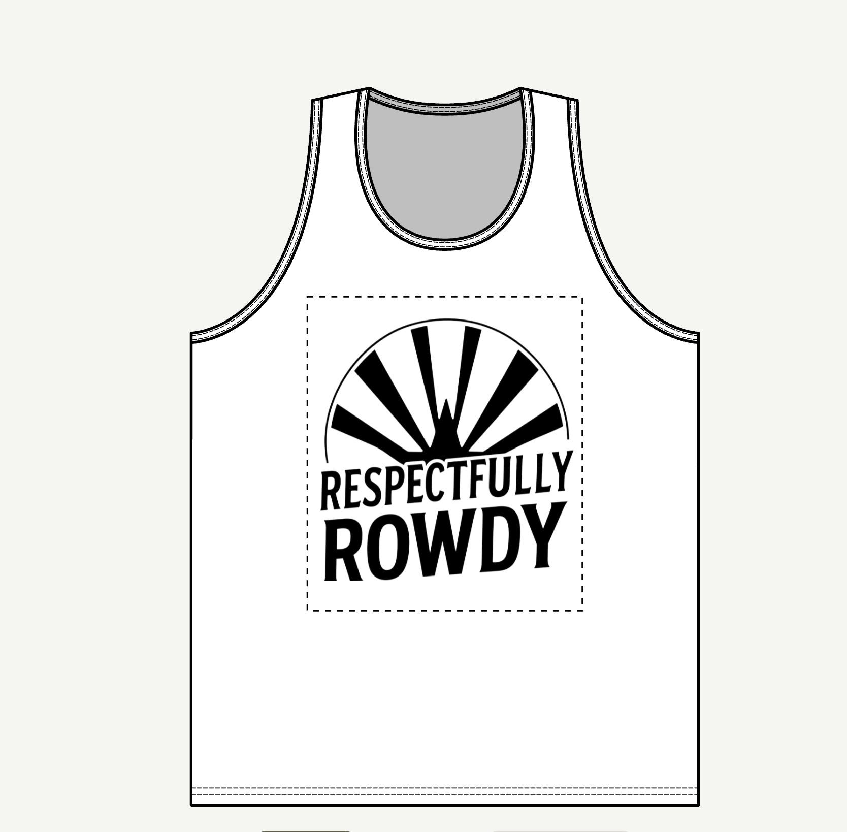 Respectfully Rowdy™ Tank Top — Graphic Men's Tank